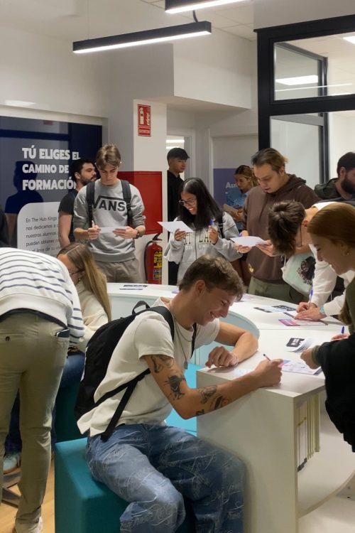 interacciones en The Hub